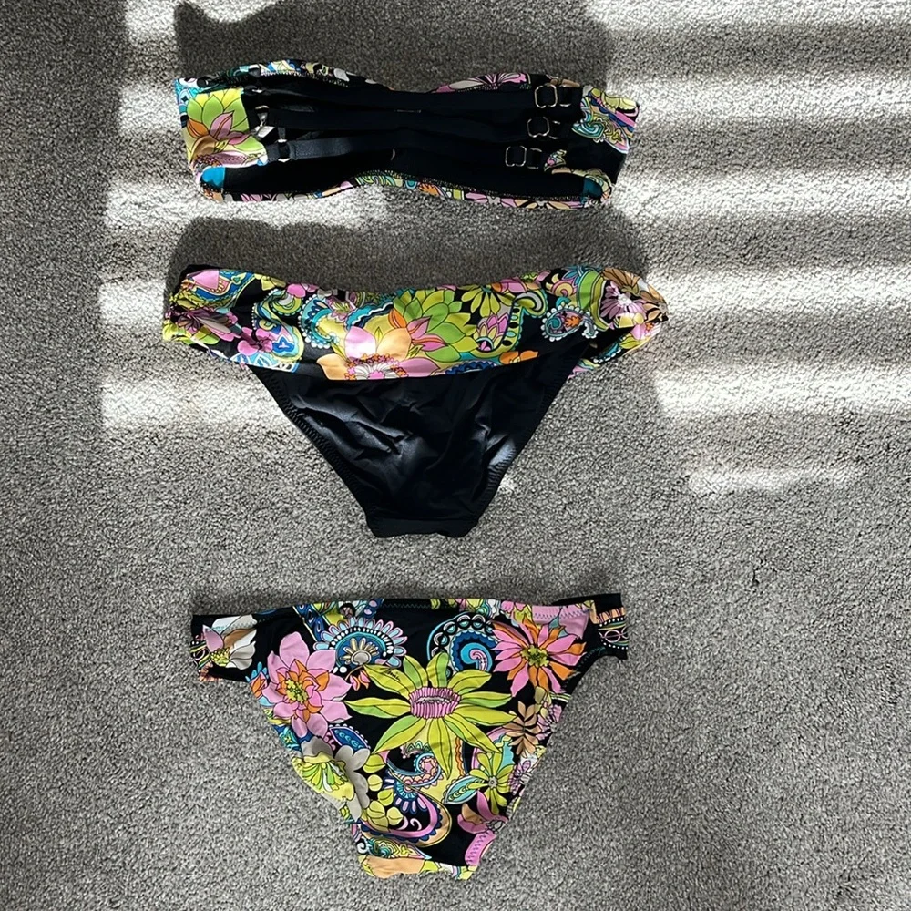 Trina Turk swimsuit 3 pieces set size 4 - Picture 2 of 8